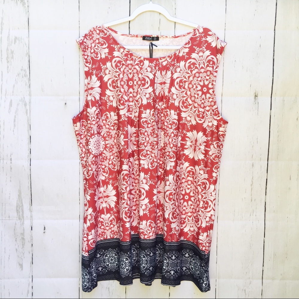 Lily by Firmiana Shift Dress 2XL Sleeveless New